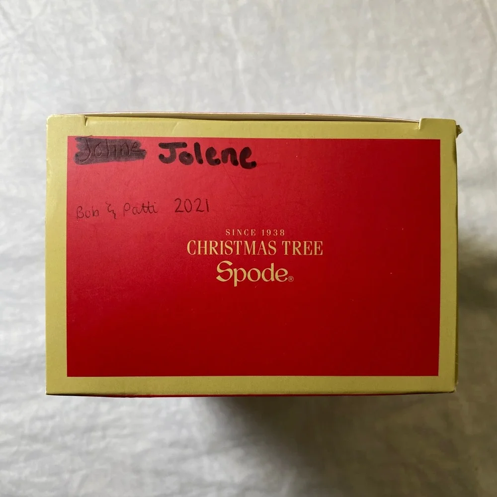Spode Christmas Tree Christmas Bear Ceramic Ornament XTFI8875 XC Boxed